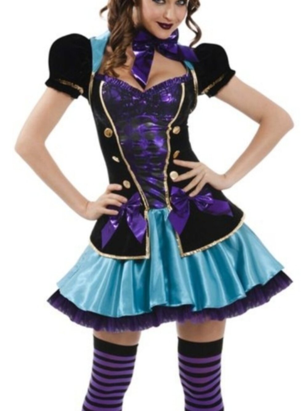 Spirit Halloween Miss Mad Hatter Costume Dress size Medium